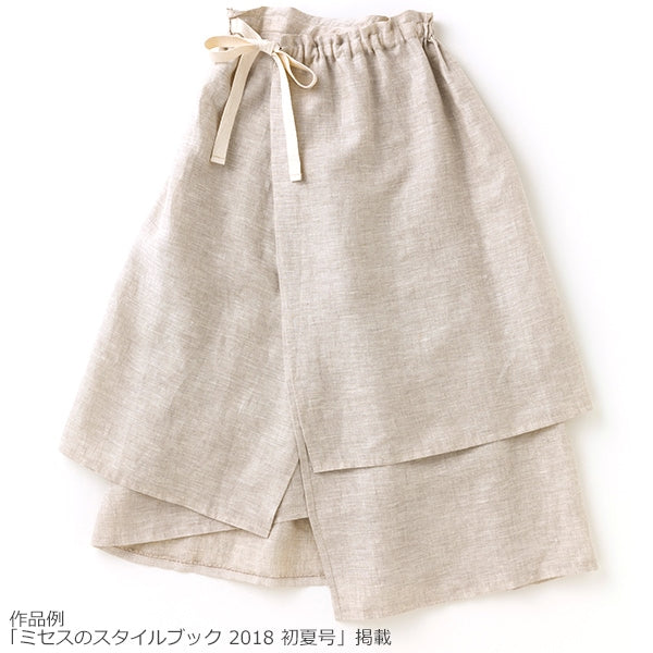 【数量5から】 生地 『リトアニアリネン オートミール薄手ソフト加工』 【雑誌掲載】