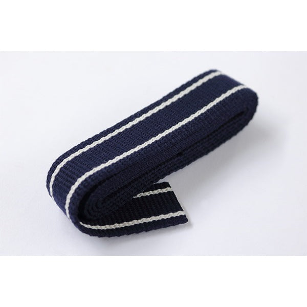 手芸ひも 『ナチュラルカラーレーンベルト 1mカット ネイビー 26-201』 Clover クロバー