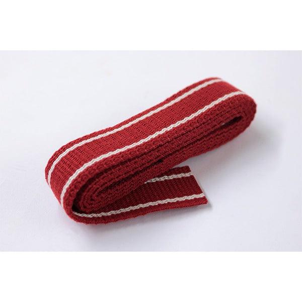 手芸ひも 『ナチュラルカラーレーンベルト 1mカット レッド 26-202』 Clover クロバー