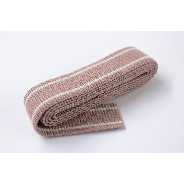 手芸ひも 『ナチュラルカラーレーンベルト 1mカット オールドローズ 26-203』 Clover クロバー