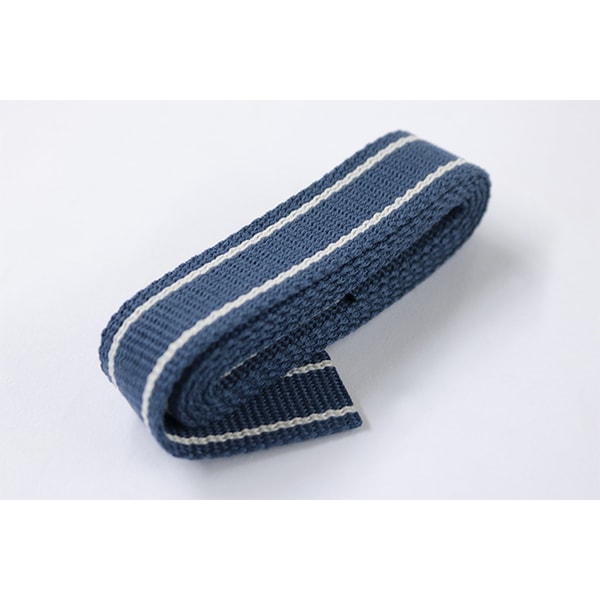 手芸ひも 『ナチュラルカラーレーンベルト 1mカット ナイトブルー 26-208』 Clover クロバー