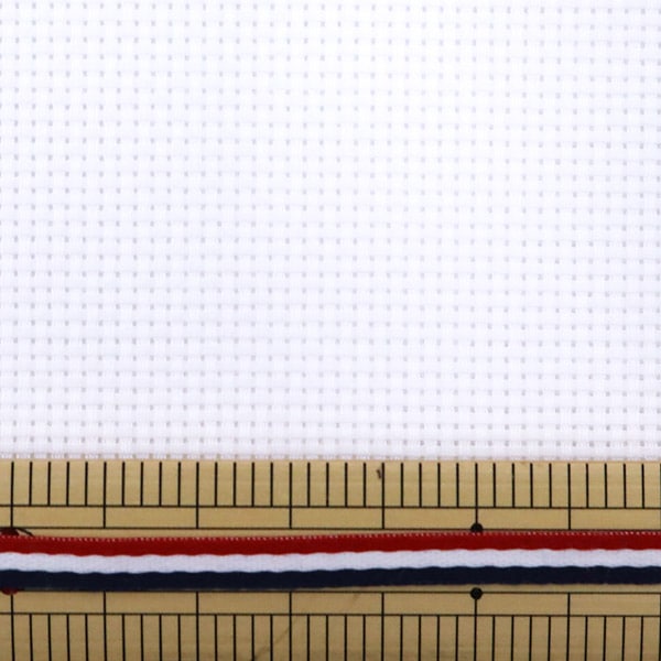 Tissu à broder "PuriTissu coupé Java Cross 55 14 Count 55 White 23900-11" Lecien Lecien Cosmo cosmo