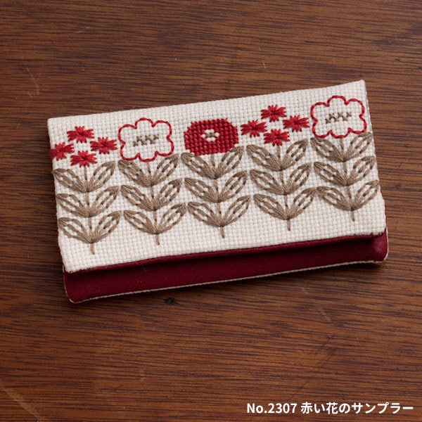 Комплект для вышивки "Teiastraplant® Card Case Blue Flowers и Latis № 2306" Лекен Lecien Cosmo Cosmo