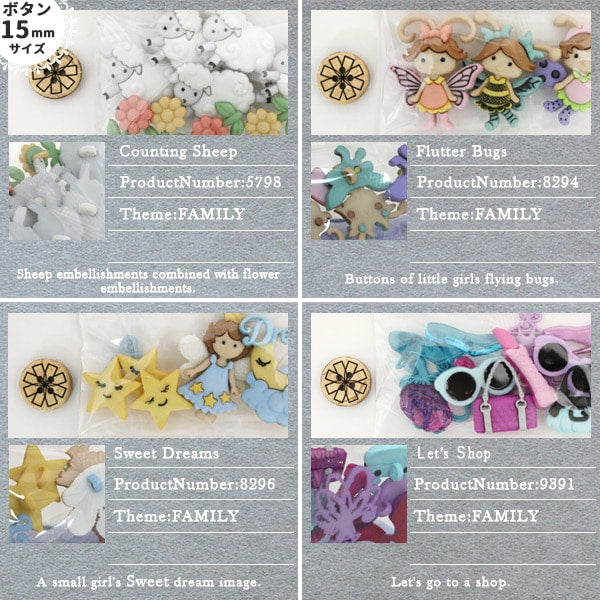 زر "مجموعة عائلة الزر المبردة 1 8294" تلبيسها