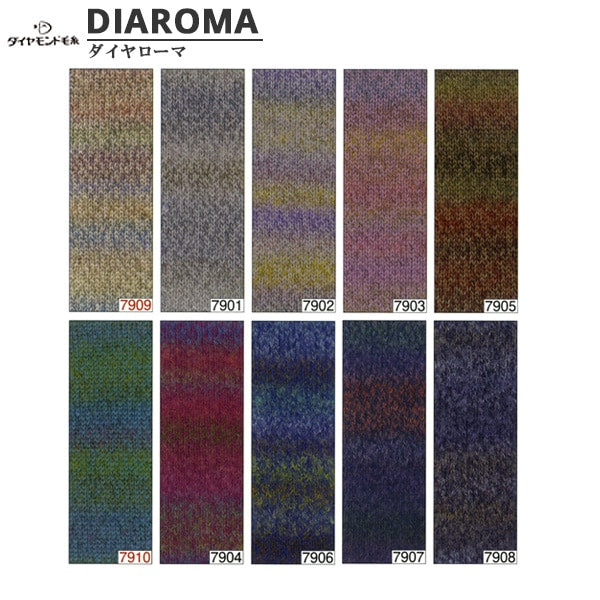 Otoño e inviernoHilos "Dia Roma 7909 Color " DIAMOND KNITTING YARN