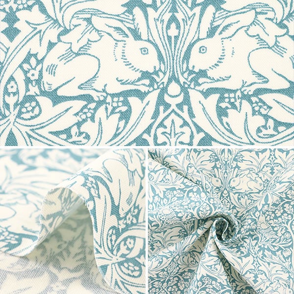 【数量5から】 生地 『moda fabrics William Morris ウィリアムモリス Brother Rabbit 8211-24』