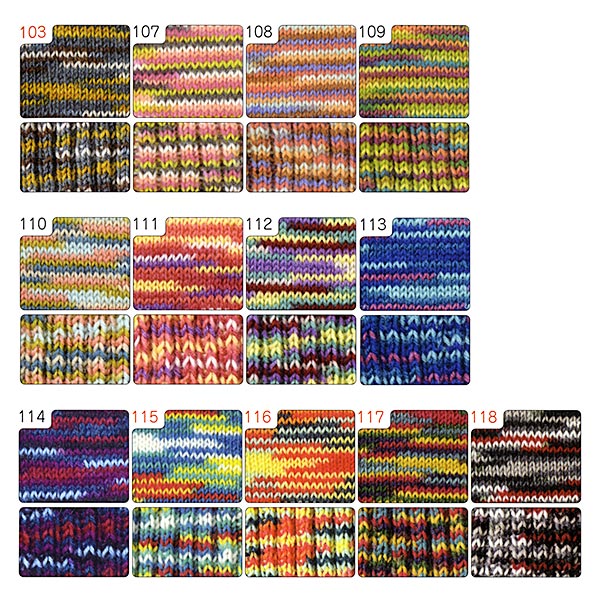 الخريف/الشتاءخيوط الغزل "KORPOKKUR متعدد الألوان رقم 116" Hamanaka