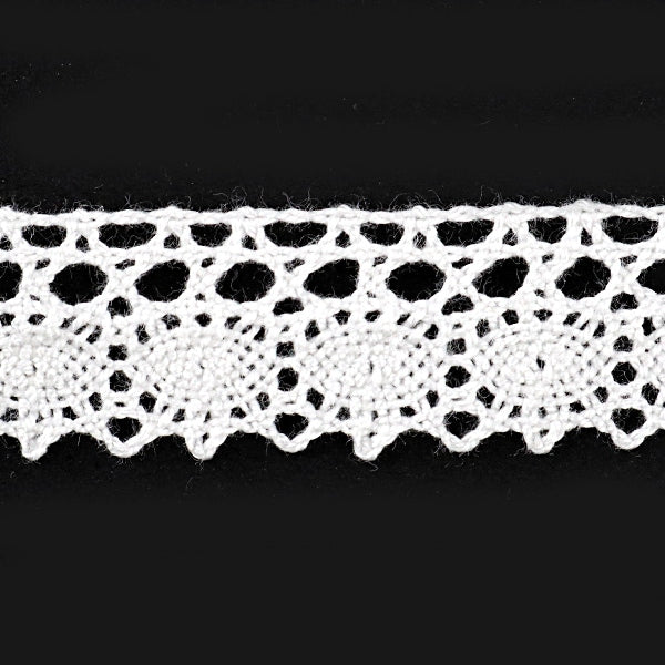 【数量5から】 レースリボンテープ 『トーションレース 白 幅約14mm 3011』
