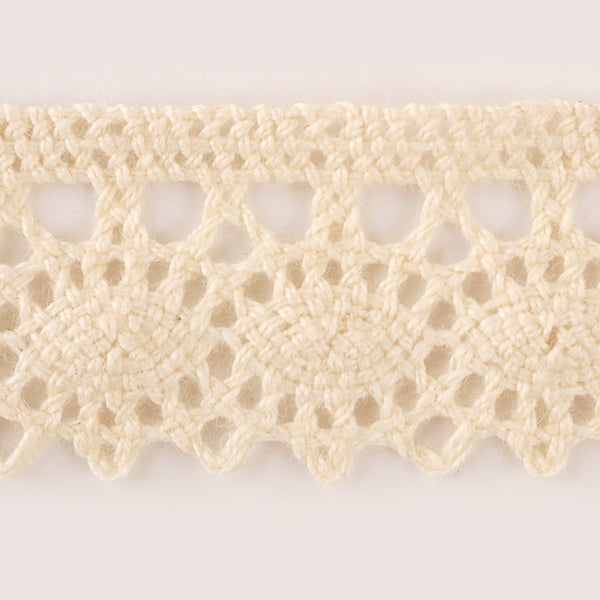 【数量5から】 レースリボンテープ 『トーションレース 生成 幅約23mm 21276-E』