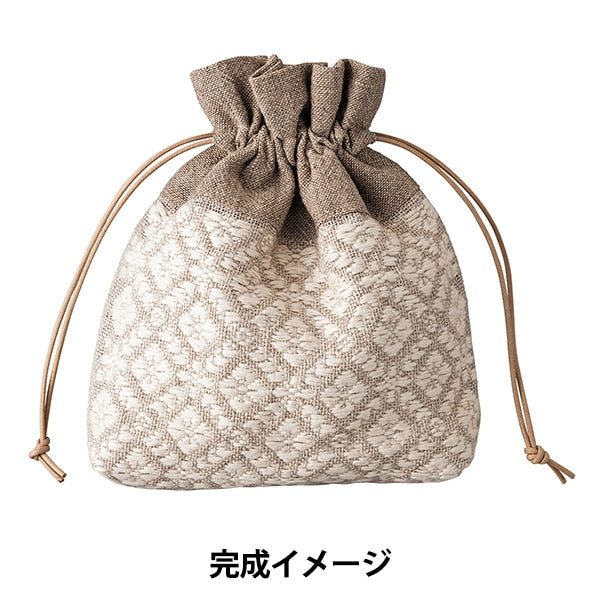 Embroidery kit "drawstring pouch Yukimikusa Kogin 92" Olympus