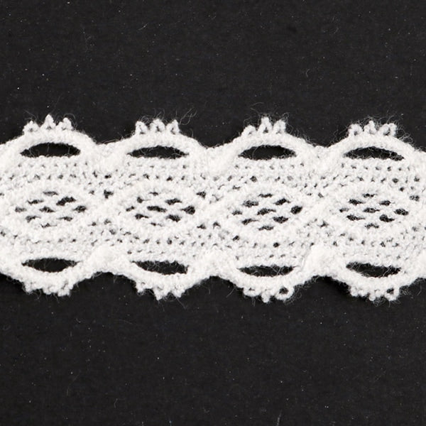 【数量5から】 レースリボンテープ 『ストレッチトーションレース 約20mm幅 41070S オフホワイト』