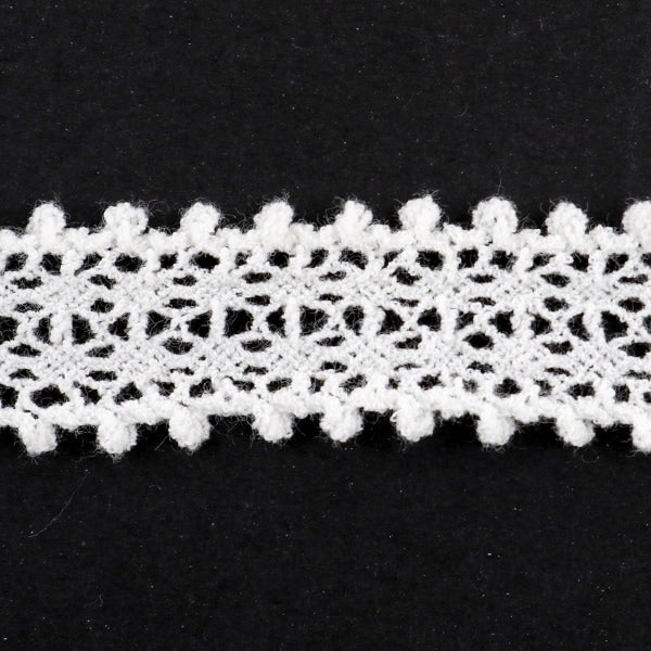 【数量5から】 レースリボンテープ 『ストレッチトーションレース 約20mm幅 41189S オフホワイト』