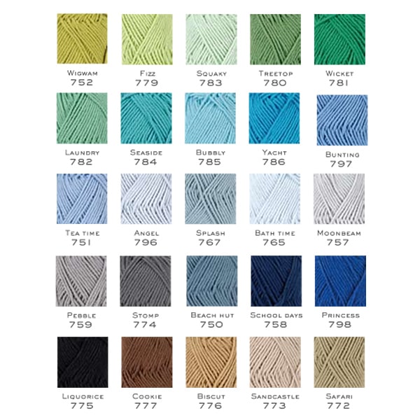 Spring / summerYarn "Happy Cotton Wigwam Wigwam 752 Color" DMC Dewem Sea