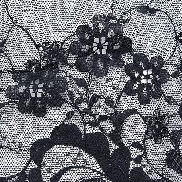 【数量5から】 フリルリボンテープ 『ラッセルフリル 幅約150mm 黒 60003-18』