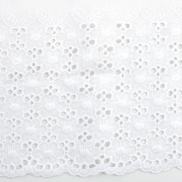 【数量5から】 レースリボンテープ 『綿レース 幅約14cm 広幅 OK10741-1』