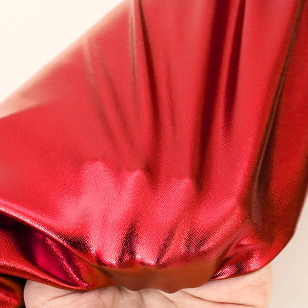 【数量5から】 生地 『コスチュームメタリックストレッチ PLA-4 レッド』