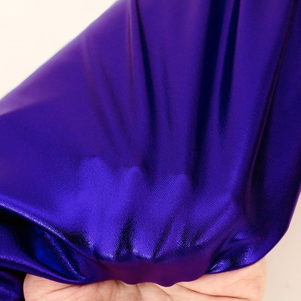 【数量5から】 生地 『コスチュームメタリックストレッチ PLA-7 ブルー』