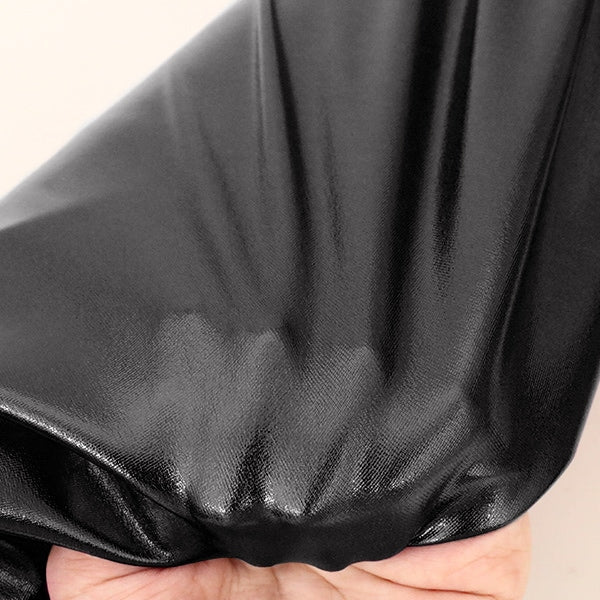 【数量5から】 生地 『コスチュームメタリックストレッチ PLA-8 ブラック』