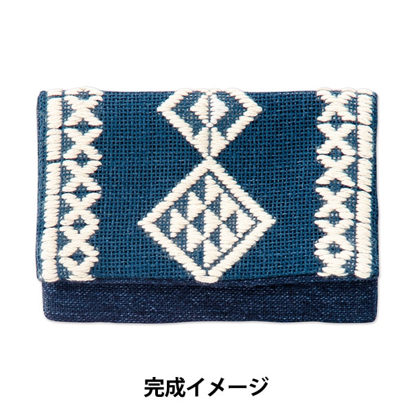 Embroidery kit "Card insert indigo Kogin 96" Olympus