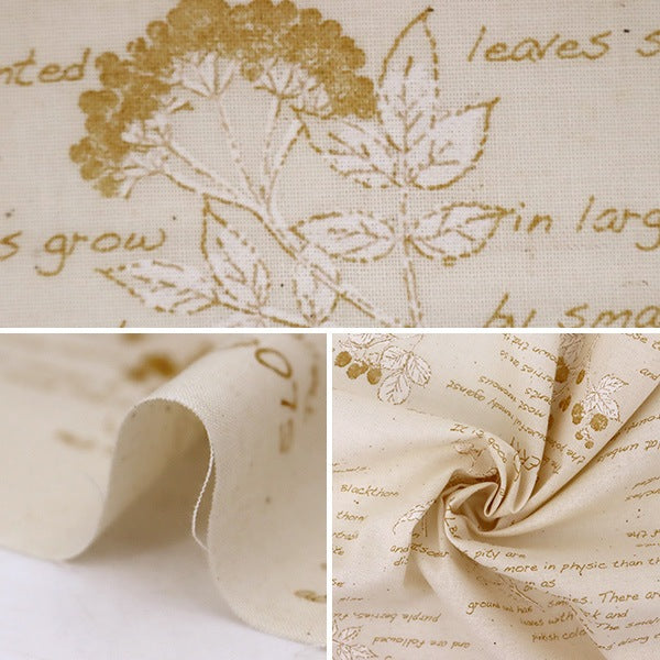 【数量5から】 生地 『スケア ラッカープリント 木の実柄 キナリ×オレンジ KW-3115-1D』