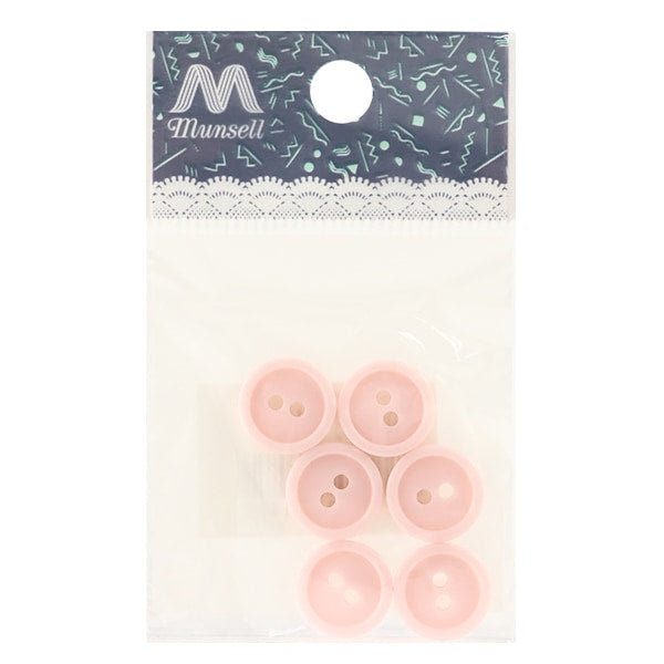 按鈕“兩個孔按鈕13mm 6件粉紅色的PYTD20-13”