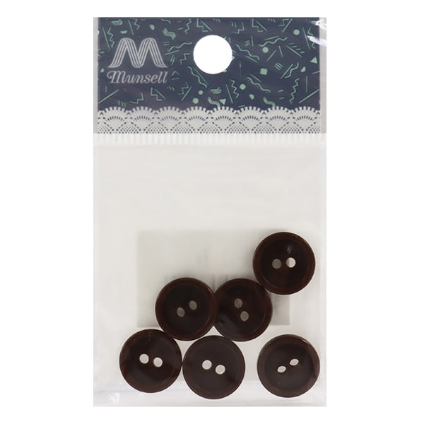 زر "فتحتين زر 13 ملم 6 قطع بني PYTD20-13"