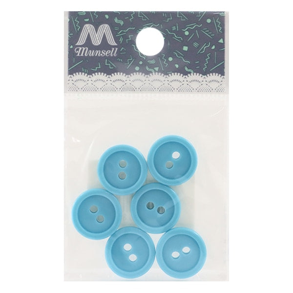 按鈕“兩個孔按鈕15mm 6件淺藍色PYTD20-15”