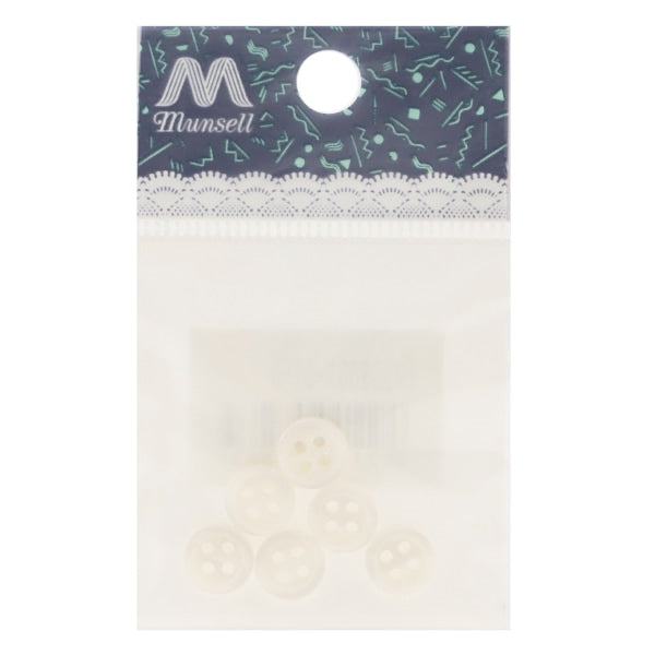 زر قميص 4 فتحات 9 مم 6 قطع لون أول PVSO9001-01-9