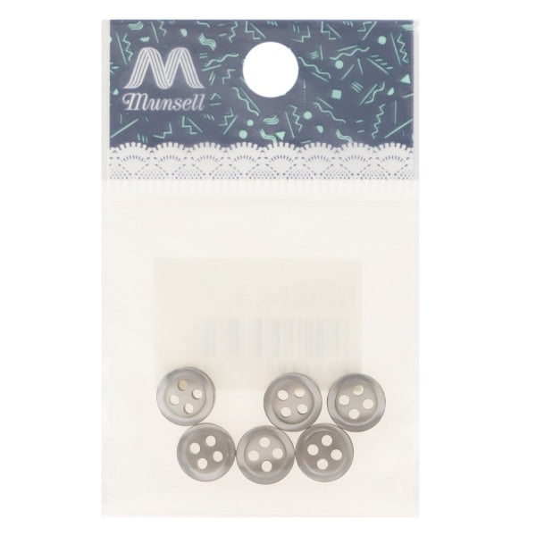 按钮“衬衫按钮4孔9mm 6件5th颜色PVSO9001-05-9”