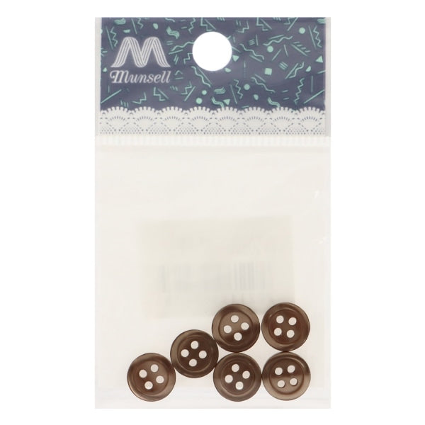 按钮“衬衫按钮4孔10mm 6件47颜色PVSO9001-47-10”