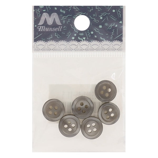 按钮“衬衫按钮4孔11.5mm 6件5颜色PVSO9001-05-11.5”