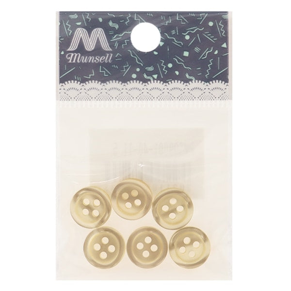 按钮“衬衫按钮4孔11.5mm 6件40th颜色PVSO9001-40-11.5”