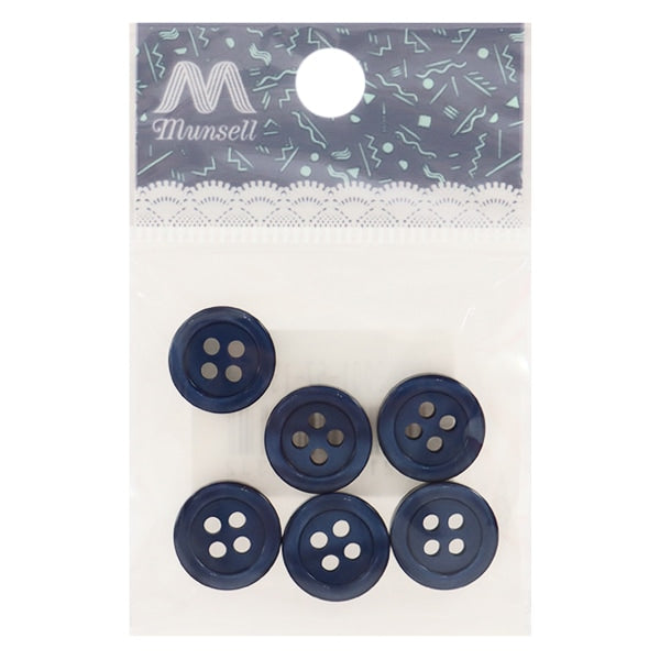 Botón "Botón Botón 4 agujeros 13 mm 6 piezas 57 ° color PVSO9001-57-13"