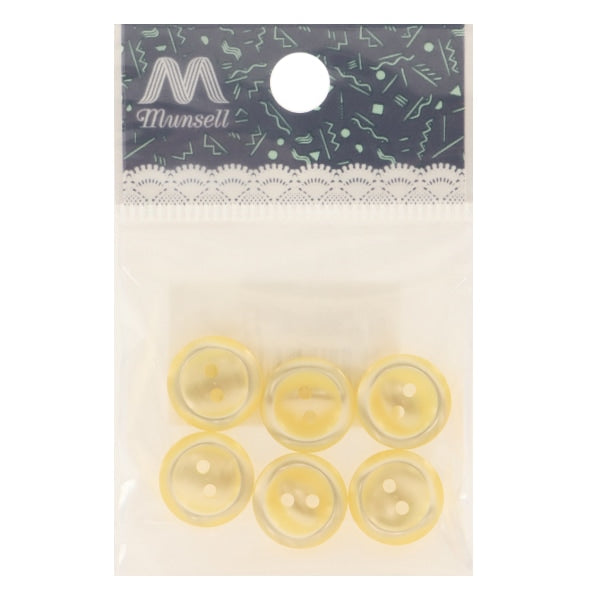 زر قميص فتحتين 13 مم 6 قطع لون ثاني PVSO9003-02-13