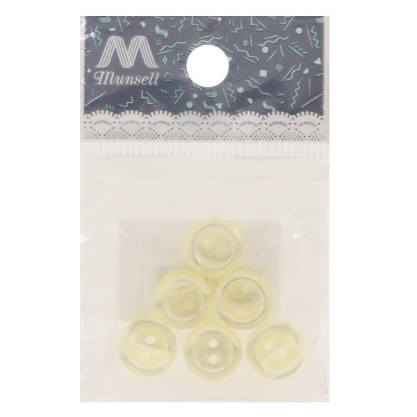 زر "زر قميص فتحتين 11.5 ملم 6 قطع لون ثاني PVSO9003-02-11.5"