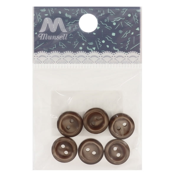 Button "Shirt button 2 holes 11.5mm 6 pieces 47th color PVSO9003-47-11.5"