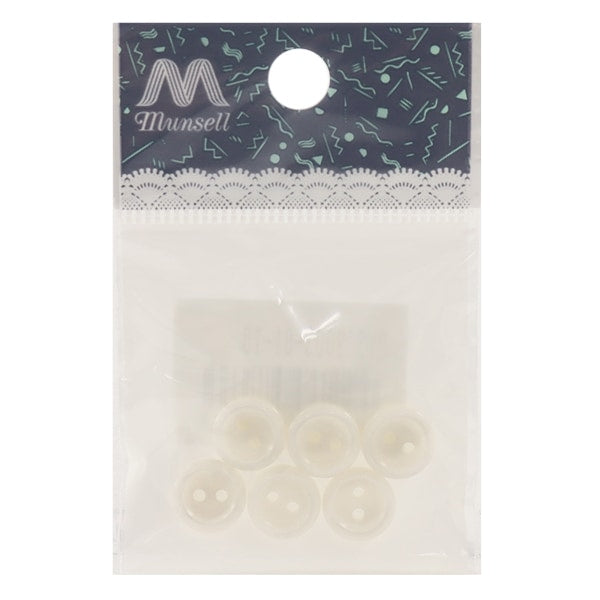 زر قميص فتحتين 10 مم 6 قطع لون اول PVSO9003-01-10