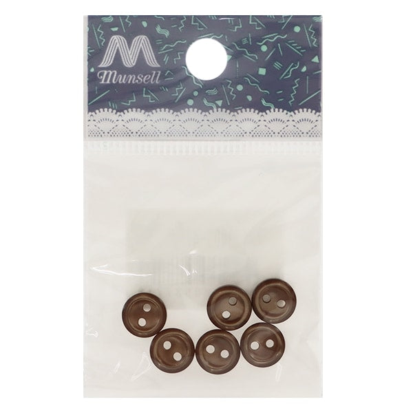 Knopf "Hemdknopf 2 Löcher 9mm 6 Stück 47. Farbe Pvso9003-47-9"