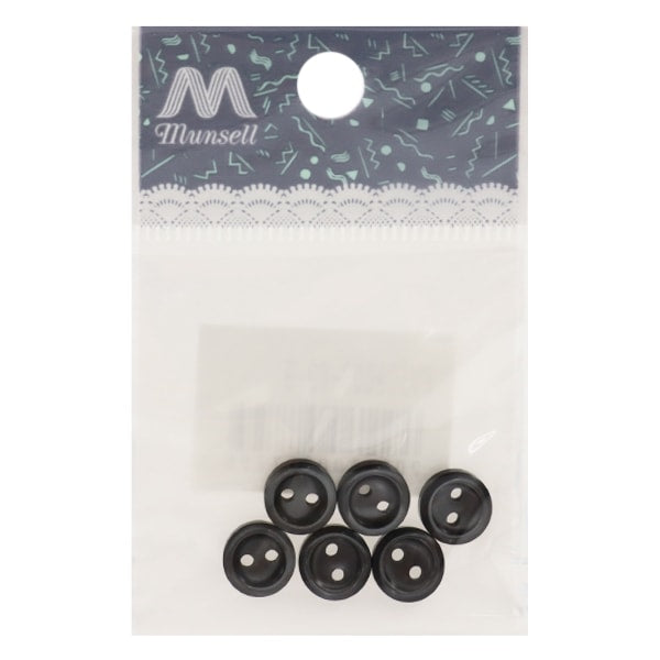 Knopf "Hemdknopf 2 Löcher 9mm 6 Stück 9. Farbe Pvso9003-09-9"