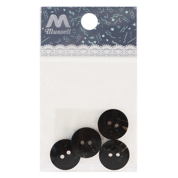 按鈕“ calp狀襯衫按鈕兩個孔15mm 4件9th顏色pse2668-09-15”