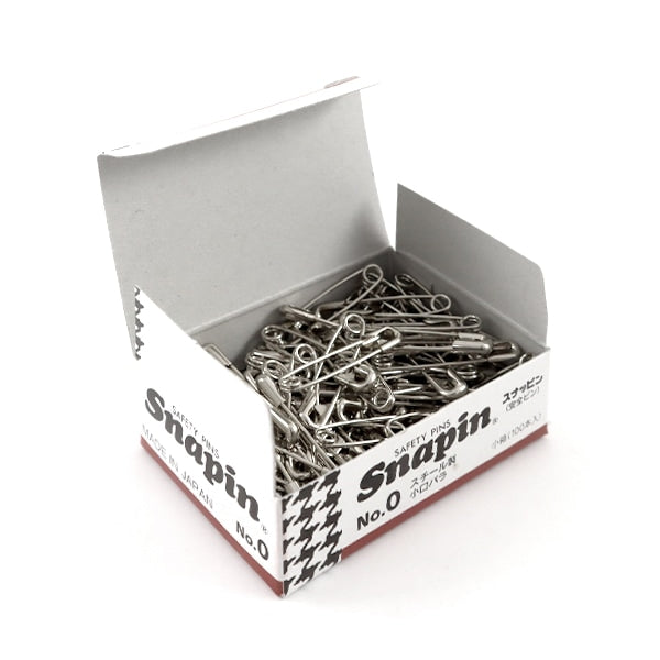 Safety pin "Snappin Steel No.0 Total length 24mm small rose 1 box (100 pieces)" Merzen Mazen