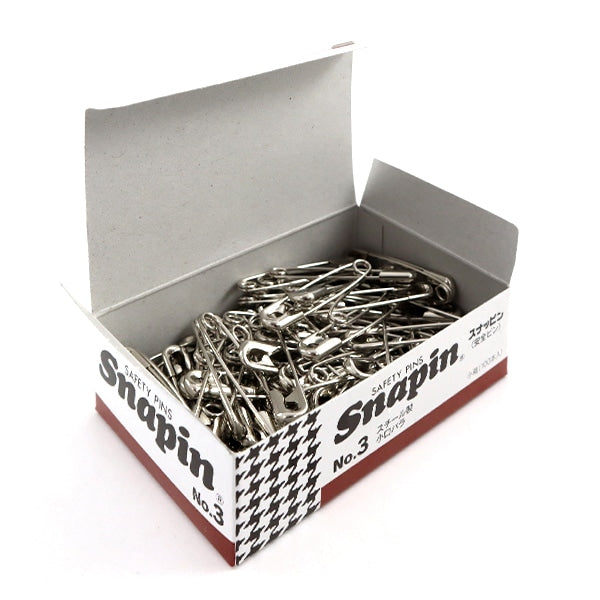 Safety pin "Snappin Steel No.3 Total Length 38mm small rose 1 box (100 pieces)" Merzen Mazen