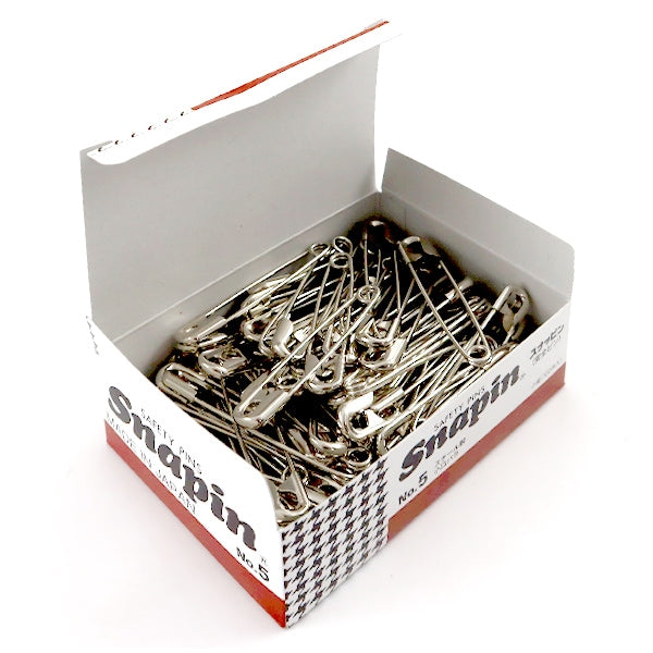 Safety pin "Snappin Steel No.5 Total Length 53mm small rose 1 box (100 pieces)" Merzen Mazen