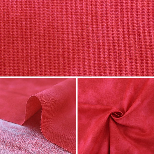 【数量5から】 生地 『ムラ染めプリント 赤 87422-1-12』