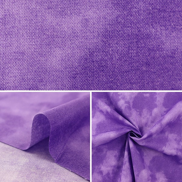 【数量5から】 生地 『ムラ染めプリント 青紫 87422-1-19』