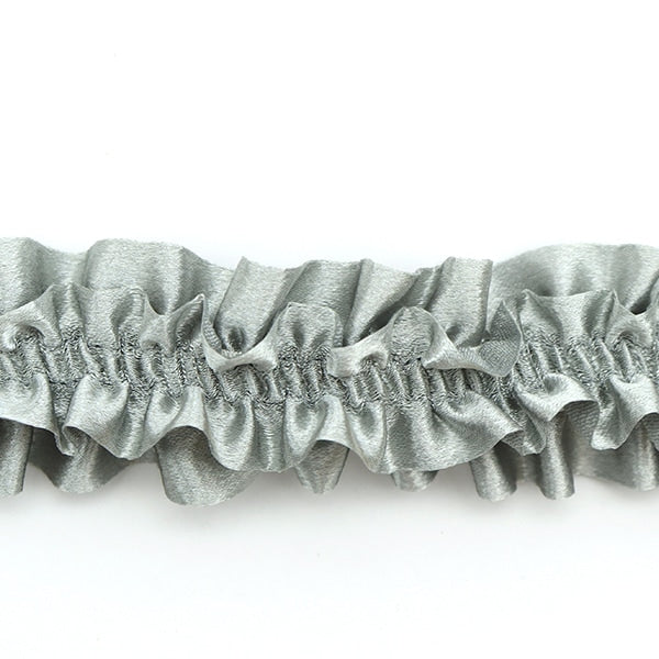 【数量5から】 レース 『サテンアームレース シルバー 5番色 IR009B』