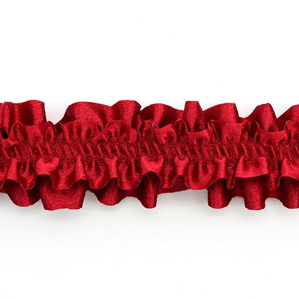 【数量5から】 レース 『サテンアームレース 赤 8番色 IR009B』