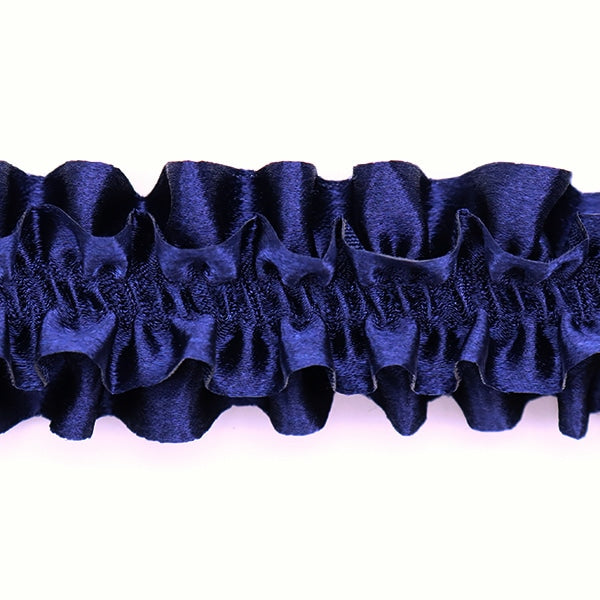 【数量5から】 レース 『サテンアームレース 紺 9番色 IR009B』