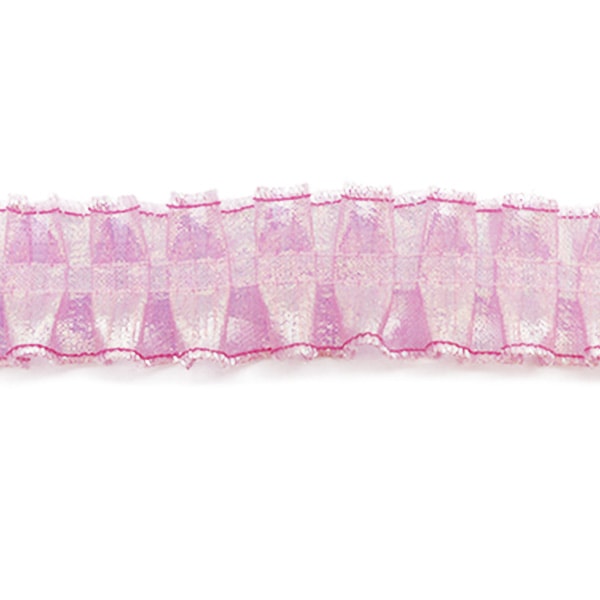 【数量5から】 レース 『オーガンジーボックス ピンク 2番色 IR011』