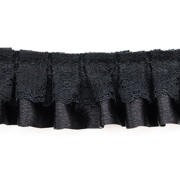 【数量5から】 レース 『サテンフリル 幅約3.5cm 10番色 6251F-10』